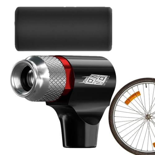 Fahrradpumpen-Düsenadapter, Düse, Reifenventilanschluss, stabiler Luftpumpen-Adapter, flexibler Inflator-Schlauchadapter für Radfahren, Motorrad von Generisch