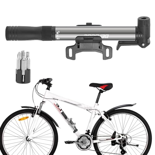 Fahrradreifenpumpe, Fahrrad-Luftpumpe,Fahrrad-Standpumpe mit Hochdruck 80 Psi | Rennrad-Reifenpumpe, tragbare Ballpumpe, Fahrradzubehör von Generisch