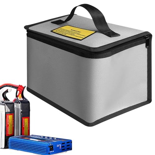 Feuerfester Batteriebehälter, Batterieschutzhülle, verschleißfeste Sicherheitsboxen, tragbarer Organizer für Transport und Aufladen, 215 x 155 x 115 m, Refer to description, Uni von Generisch