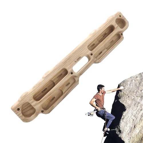 Fingerbrett Klettern, tragbares Hangboard - Kletterbrett aus Holz | Tragbares Hangboard zum Klettern, Hangboard für Klettertraining im Innen- und Außenbereich von Generisch