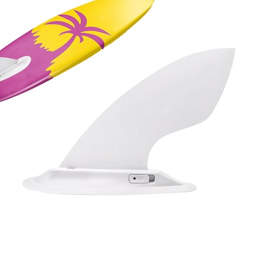 Finne für Paddelboard - 22,9 cm Single Center Fin | Abnehmbare Surfboard Schwanzflosse, Quick Release Longboard Flosse ohne Werkzeug Installation von Generisch