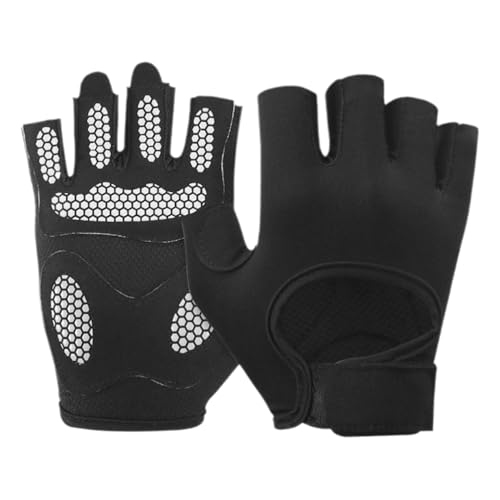 Fitness-Handschuhe, atmungsaktive Trainingshandschuhe, rutschfeste Trainingshandschuhe, leichte Gewichtheberhandschuhe, fingerlose Trainingshandschuhe, Halbfinger-Sporthandschuhe für Training und von Generisch