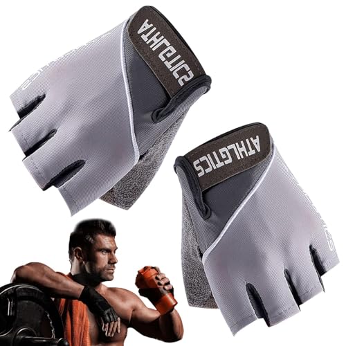 Fitness-Handschuhe – Gewichtheber-Handschuhe, Fitness-Zubehör für Radfahren, Training, Workout, Fitnessstudio, Bootfahren, Klettern, extra Griffigkeit, Handflächenschutz von Generisch