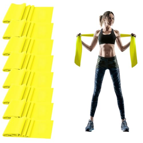 Fitnessband 8er-Set Fitnessbänder Widerstandsbänder Gymnastikband Resistance Band Trainingsband für Crossfit, Muskelaufbau, Yoga, Pilates für Männer und Frauen von Generisch