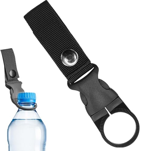 Flaschenhalter zum Aufhängen – Flaschenhalter-Gurt | Wasserflaschen-Karabiner | Wasserflaschen-Clip für Tasche | tragbarer Nylon-Wasserflaschenhalter für Rucksack | Wasserflaschenringhalter von Generisch