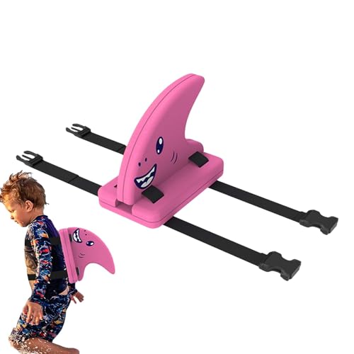 Flossenförmiger Schwimmer für Kinder, Haifischflossen-Schwimmhilfe mit verstellbarem Gürtel, EVA-Schaum, Haifischflossen-Rückenschwimmbrett, tragbarer Cartoon-tragbarer Trainingsschwimmer, von Generisch