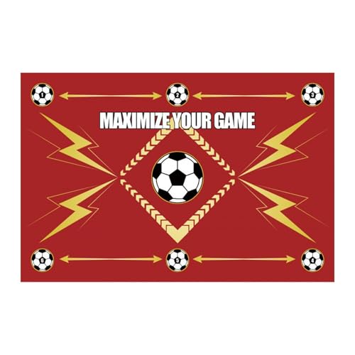 Football Training Mat, Fußball Matte Trainingsmatte 40 X 60 cm, Fussballmatte Training Kinder, Fußballmatte Turnmatte Kinder Indoor, Junior Soccer Skills Matte rutschfeste, Fussball Trainingszubehör von Generisch