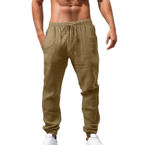 Freizeithose Herren Jogginghose Lang Trainingshose Gym Hose Sweathose Baggy Bodybuilding Baumwolle Sporthosen Laufhose Schwarz Sport Jogginghosen Sporthose von Generisch