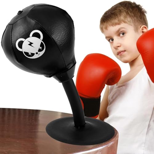 Fun Punch Rage Bag – Desktop-Boxsack, Saugnapf-Boxsack, Box-Speedball, Stressabbau-Boxausrüstung, Reflex-Tasche für Erwachsene, Teenager und Kinder von Generisch