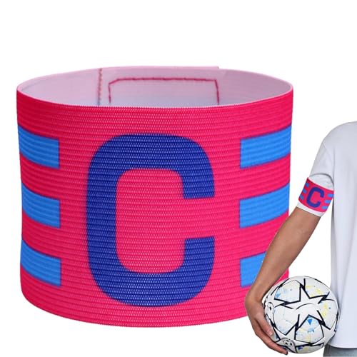 Fußball-Kapitänsbänder – Kapitäns-Sportarmband für Fußball, verstellbare Spielerbänder, elastisches Fußballspiel-Zubehör für Erwachsene und Jugendliche von Generisch