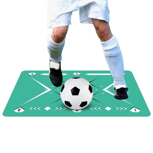 Fußball-Schritt-Trainingsmatte, Fußball-Fußmatte,L-förmige Trainingsmatten | Fußballtrainings- und Fitnesszubehör für Sportler, Trainer und Fußballbegeisterte von Generisch
