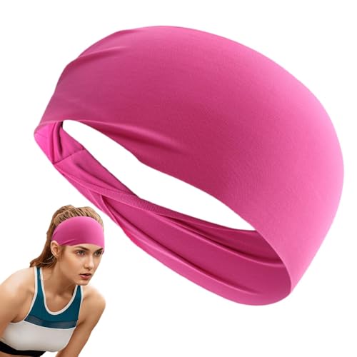 Fußball-Stirnbänder, elastisches Laufband, elastisches Yoga-Stirnband, elastisch, breit, für Yoga, Laufen, Sport von Generisch