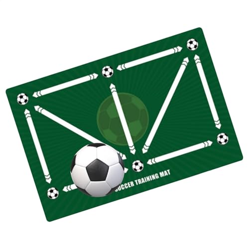 Fußball-Trainingsmatte, für den Innenbereich, 60 x 40 cm, verschleißfestes Material, tragbar und leicht, perfekt für den Innen- und Außenbereich von Generisch