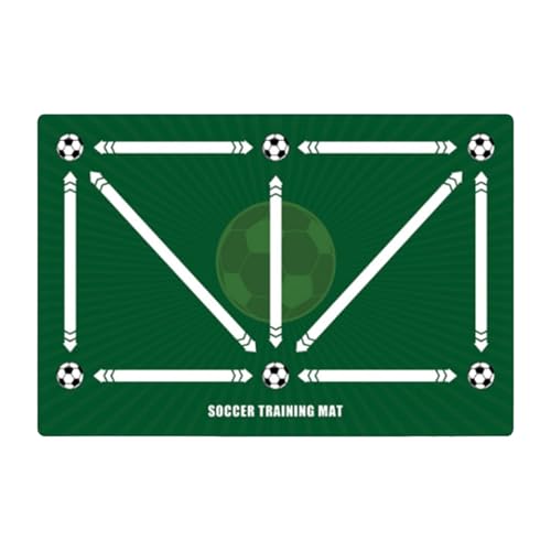 Fußball Trainingsmatte | 40 X 60 Cm Fußball Trainings Matte | Rutschfeste Stoßfeste Fußball Meisterschafts Matte | Dribbling Kontrolle Trainingsmatte | Fußball Trainingsausrüstung Für Kinder von Generisch