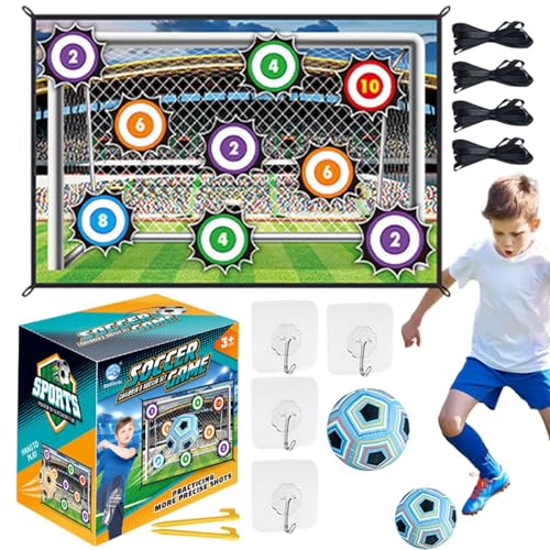 Fußballspielset für Kinder, Spielzeug-Fußballspiel, Indoor-Outdoor-Hinterhof-Fußballtor-Spiel, Sportspielzeug, Fußballgeschenk für Junge und Mädchen von 8-12 von Generisch