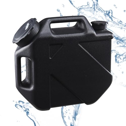 Gallonen-Wasserkrüge - Tragbarer grüner Eimer, 10 l/2,6 Gallonen Getränkespender, Wasserkrüge,Kein Auslaufen, grüner Wassertank von Militarys, Dickes Fass für BBQ, Wandern, Picknick von Generisch