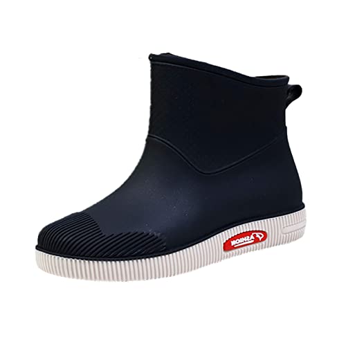 Gartenschuhe Damen Lässig wasserdichte Gartenschuhe Halbhoch Rain Boots Women Gummistiefel Kurz Arbeit PVC Halbhohe Regenstiefel Regenschuhe Gumischtifel Stiefel Gummistiefeletten Schwarz 38 Gartenschuhe Damen Lässig wasserdichte Gartenschuhe Halbhoch Rain Boots Women Gummistiefel Kurz Arbeit PVC Halbhohe Regenstiefel Regenschuhe Gumischtifel Stiefel Gummistiefeletten Schwarz 38 von Generisch