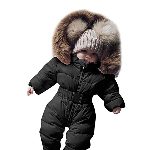 Gefütterte Matschhose Ohne Träger, Skianzug Kinder Jungen Warmer Atmungsaktiv Schneeanzug - Winteranzug Komfortabel Bekleidungsset Winterjacke Unisex Gefüttert Skioverall Wasserdicht Winddicht von Generisch