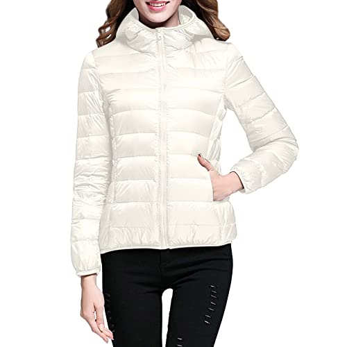 Gefütterte Winterjacke Damen, Winterjacke Damen Wasserdicht Warm Outdoorjacke Winter Coat Down Coat Übergangsjacke Gefüttert Skijacke Wanderjacke Daunenmantel Damen von Generisch