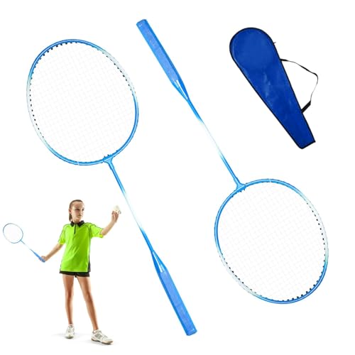Generic Badmintonschläger Set, Indoor Badminton Set Sportausrüstung, Tragbares Badmintonschläger Set, Für Erwachsene Teenager Kinder Mädchen Indoor Outdoor von Generisch