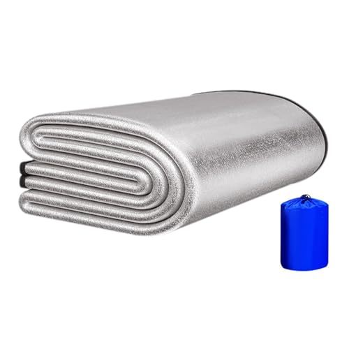 Generic Camping-Isomatte | Strandmatratzenauflage aus Aluminiumfolie – Isomatte Decke für Camping, isolierende Zeltunterlage, Thermo-Picknick-Matte für Outdoor-Aktivitäten von Generisch