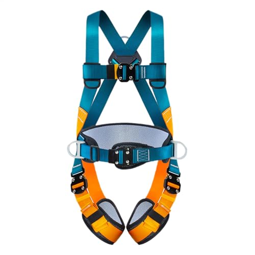 Generico Safety Harness for Construction, Climbing Harness Roofing Harnesses, Five-Point Climbing Belt, Fall Protection Construction Harness, Rappelling Harness for Roofing and Rock Climbing von Generisch