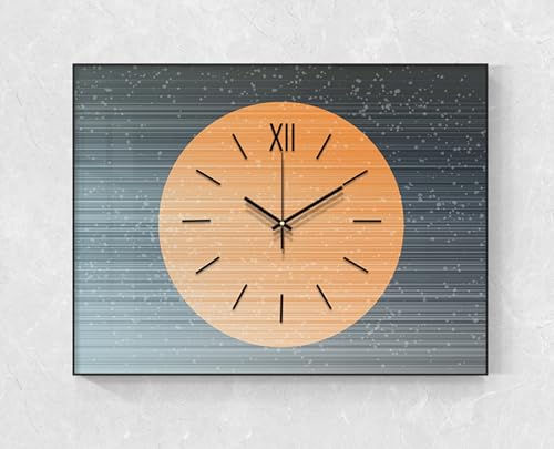 Generisch 005,60 * 50cm, Zählerkasten Dekorative Malerei Drücken Und Ziehen Wohnzimmer Hauptschalter Verteilerkasten Okklusion Stromversorgung Mit Uhr Bilder Aufhängen von Generisch