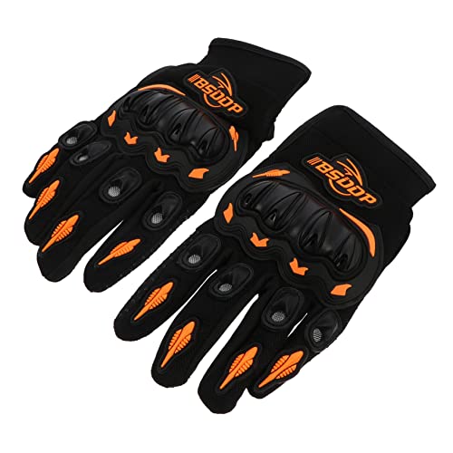 Generisch 1 Paar Handschuhe Befreien Roller Schützend Maske Motocross-Handschuhe Lerner Fingerhandschuhe Reiten Abs Griff Stiefel ATV-Handschuhe Helme Fahrradhandschuhe Pu Orange von Generisch