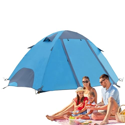2-Personen-Zelt,2-Personen-Zelte für Camping | Wasserdichtes Campingzelt, winddichtes Pop-Up-Zelt | Atmungsaktive, leichte Wanderzelte für Rucksacktouren, feinmaschige Campingzelte für von Generisch
