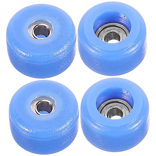 Generisch 4 Stück Finger-Skateboard-Zubehör Klauenmaschine Mini- Skateboards Finger Skateboard fingerskaterboard kleines Skate-Roller-Modell Finger-Fake-Skate Rostfreier Stahl Blue von Generisch