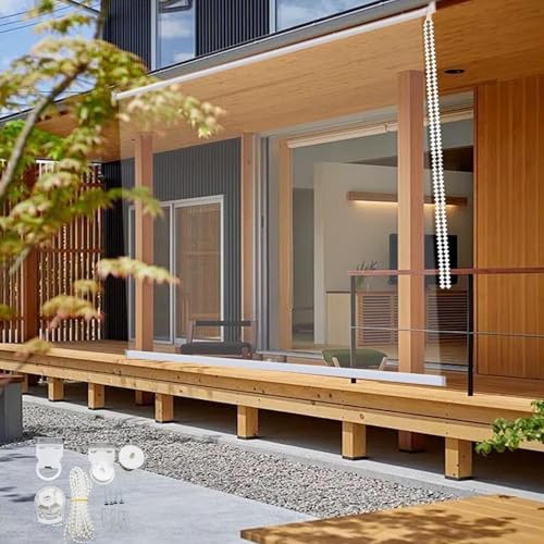 Generisch A,100 * 200cm, Transparent wasserdichte Außen Vorhang PVC Pavillon Rollo Outdoor Regenfest Staubdicht Wärmeisolierend Klar Plane Für Pergola Balkon Garage Terrasse Mit Zubehör von Generisch