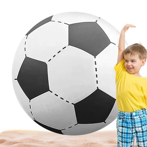 Generisch Aufblasbarer Fußball, großer aufblasbarer Ball,Aufblasbare Wasserbälle zum Aufblasen von Poolspielzeugen - Großer Fußball-Wasserball, perfekt für den Sommerpool, Outdoor-Sport-Mottopartys von Generisch