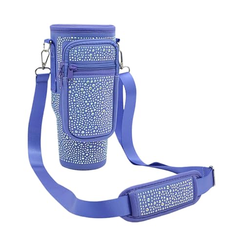 Generisch B-ling Wasserflasche Tragetasche, Neopren-Wasserflaschenhalter Mit Verstellbarem Riemen, Strass-Wasserflaschenträger, Kompakter Wasserflaschenträger, Für Wandern, Reisen, Camping von Generisch