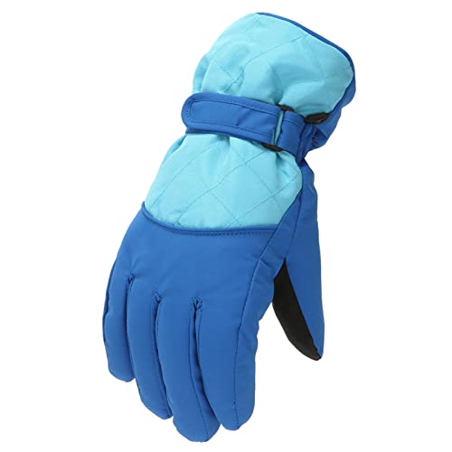 Generisch Baby Kinder Handschuhe Handschuhe Snowboarden Ski Größe Skating Outdoor M/L Schnee Warm Winddicht Winter Handschuhe & Fäustlinge Halbhandschuhe Baby (Blue, L) von Generisch