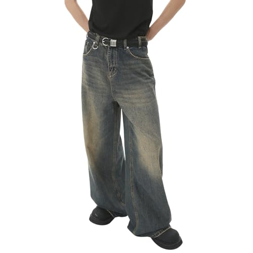 Generisch Baggy Jeans Herren 90S Hip Hop Coole Pants Baggy-Jeans Männer Stretch Skater Baggy Hose Cargo Jeans Loose Fit Mit Weitem Bein Frühling-Herbst Streetwear Jeans Dunkelblau L Generisch Baggy Jeans Herren 90S Hip Hop Coole Pants Baggy-Jeans Männer Stretch Skater Baggy Hose Cargo Jeans Loose Fit Mit Weitem Bein Frühling-Herbst Streetwear Jeans Dunkelblau L von Generisch