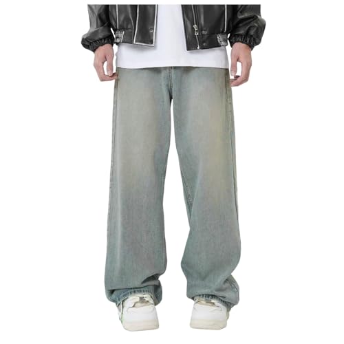 Generisch Baggy Jeans Herren Skater Stretch Leicht Hose Streetwear Coole Straight Lange Baggy Hose Jeanshose Jungs Männer 90S Cargo Jeans Pants Blau S Generisch Baggy Jeans Herren Skater Stretch Leicht Hose Streetwear Coole Straight Lange Baggy Hose Jeanshose Jungs Männer 90S Cargo Jeans Pants Blau S von Generisch