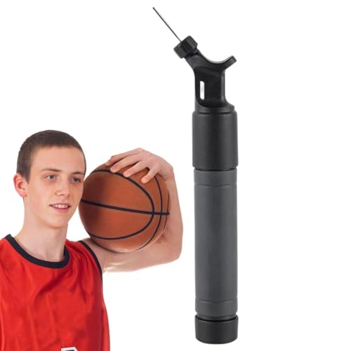 Generisch Basketball -Luftpumpe mit Nadel, Ballpumpe für Sport - Tragbarer Basketball -Pumpenball -Inflator mit Nadel,Multifunktionales Sportzubehör Hand aufblasbare Inflationssystem für Männer von Generisch