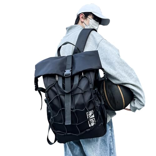 Generisch Basketball-Rucksack für, Basketball-Tasche - Sportrucksack für Herren | Basketball-Umhängetasche, große Sporttasche mit separatem Ballfach für Basketball-Fußball-Fitnessstudio von Generisch