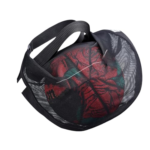 Generisch Basketball-Umhängetasche, Mesh-Ball-Tragetasche - Mesh-Einzelball-Tragetasche,Sportballtasche, Mesh-Fußball-Sportballhalter zum Tragen von Basketball, Volleyball, Fußball von Generisch