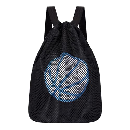 Generisch Basketballtasche, Basketballtasche Rucksack - Basketball-Ausrüstungstasche | Rucksack mit Kordelzug, Sporttasche, Sport-Umhängetasche für Damen und Herren, leichte Tasche für Fußball von Generisch