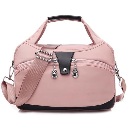 Generisch Beautifuldeer Anti Theft Handbag,Women's Fashion Anti-Theft Handbag, Waterproof Multi-Pocket Crossbody Shoulder Bag (Pink) von Generisch