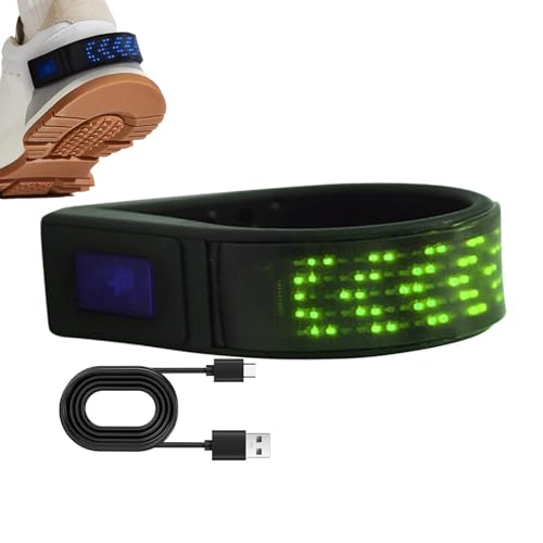 Generisch Beleuchtete Schuh,Nachtläufer-Schuh- Schuhlicht USB-Lade-LED-Laufschuh-Clip-Lampe | Sicherheits-Schuh-Clip-, multifunktionaler Lauflicht-Clip für Outdoor-Joggen, Spazierengehen, Radfahren von Generisch