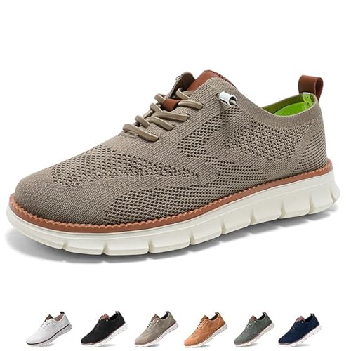 Generisch Bestones Shoes,Best Bestones Mens Shoes,Mens Wearbreeze Shoes,Urbans Men's Lightweight Casual Walking Shoes (Khaki,44) von Generisch