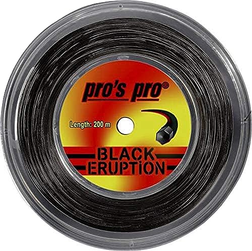 Generisch Black Eruption Tennissaite - 200m Rolle 1.24mm Generisch Black Eruption Tennissaite - 200m Rolle 1.24mm von Generisch