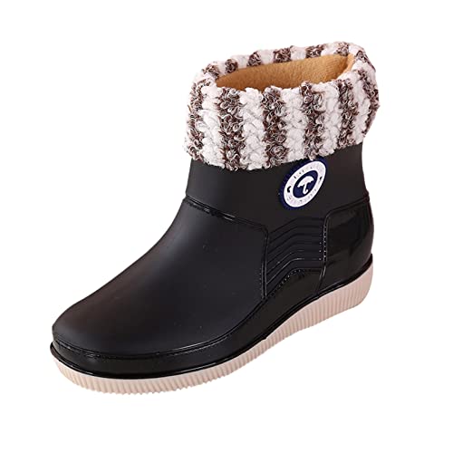 Generisch Damen Gummistiefel Leicht Wasserdicht Bequem Stiefel Gartenstiefel Gleitfest Anti-Rutsch Elegant Gartenschuhe Regenschuhe Fahrrad Atmungsaktiv Fashionable Reitstiefel Gr.37-40 von Generisch