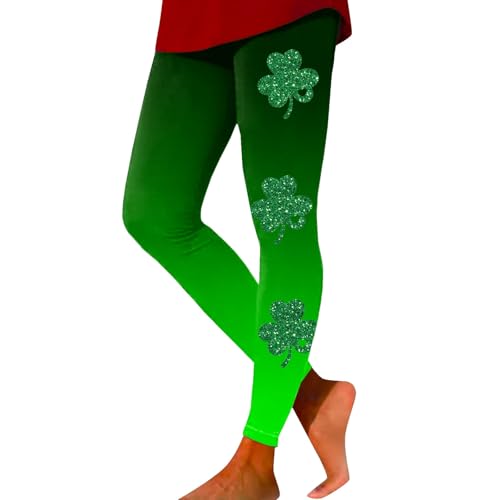 Generisch Damen Leggings Bequeme Lockere Fitnesshose St. Patrick's Day Sweater Walking-Hose Stretch Kompressionshose Mit Aufdruck Für Frauen Lässige Winterleggings von Generisch