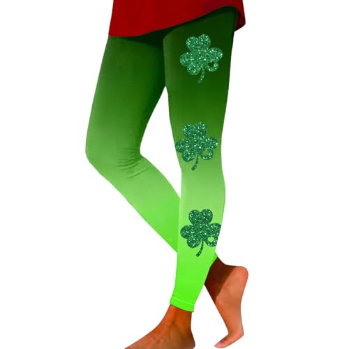 Generisch Damen Leggings Bequeme Lockere Fitnesshose St. Patrick's Day Sweater Walking-Hose Stretch Kompressionshose Mit Aufdruck Für Frauen Lässige Winterleggings von Generisch