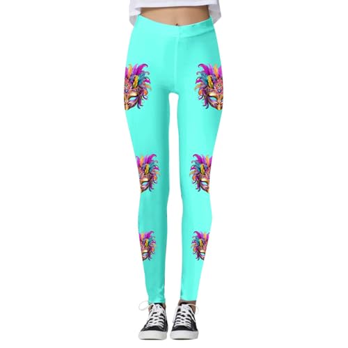 Generisch Damen Leggings Karneval Einfarbig Yogahosen Elegant Bedruckte Yogahose Bequeme Lockere Thermounterhose Warme Freizeithose Fitness Loungewear von Generisch