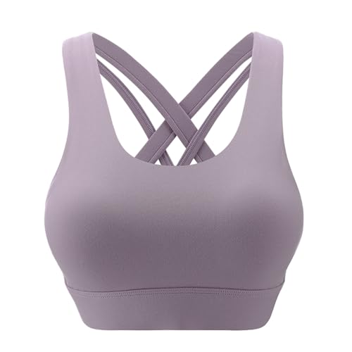 Generisch Damen Sport BH Einstellbarer Schultergurt Sport Bustier Damen Gepolstert Starker Halt Nahtlose Joggen Yoga Fitness Bra Push Up Comfort Sports Bra für Fitness Lauf Joggen von Generisch