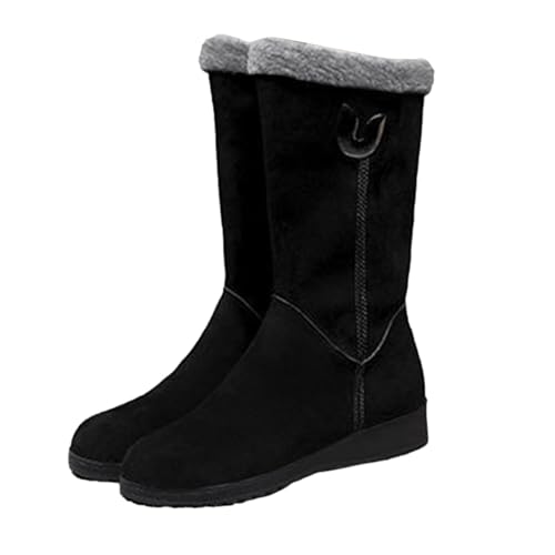 Generisch Damen Winter-Schneestiefel,wasserdichte Damen-Winterstiefel | Warme Stiefel mit mittlerer Wade, bequem, isoliert - Trendige, rutschfeste, leichte, Wasserabweisende Winterstiefel Generisch Damen Winter-Schneestiefel,wasserdichte Damen-Winterstiefel | Warme Stiefel mit mittlerer Wade, bequem, isoliert - Trendige, rutschfeste, leichte, Wasserabweisende Winterstiefel von Generisch